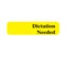 Nevs Labeling Flag - Imprinted - Dictation - Yellow - Re Fill - 9/16" x 2" NEV91249 - alternate 1